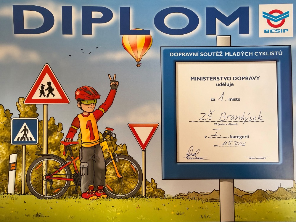 Velký úspěch našich žáků na Dopravní soutěži mladých cyklistů