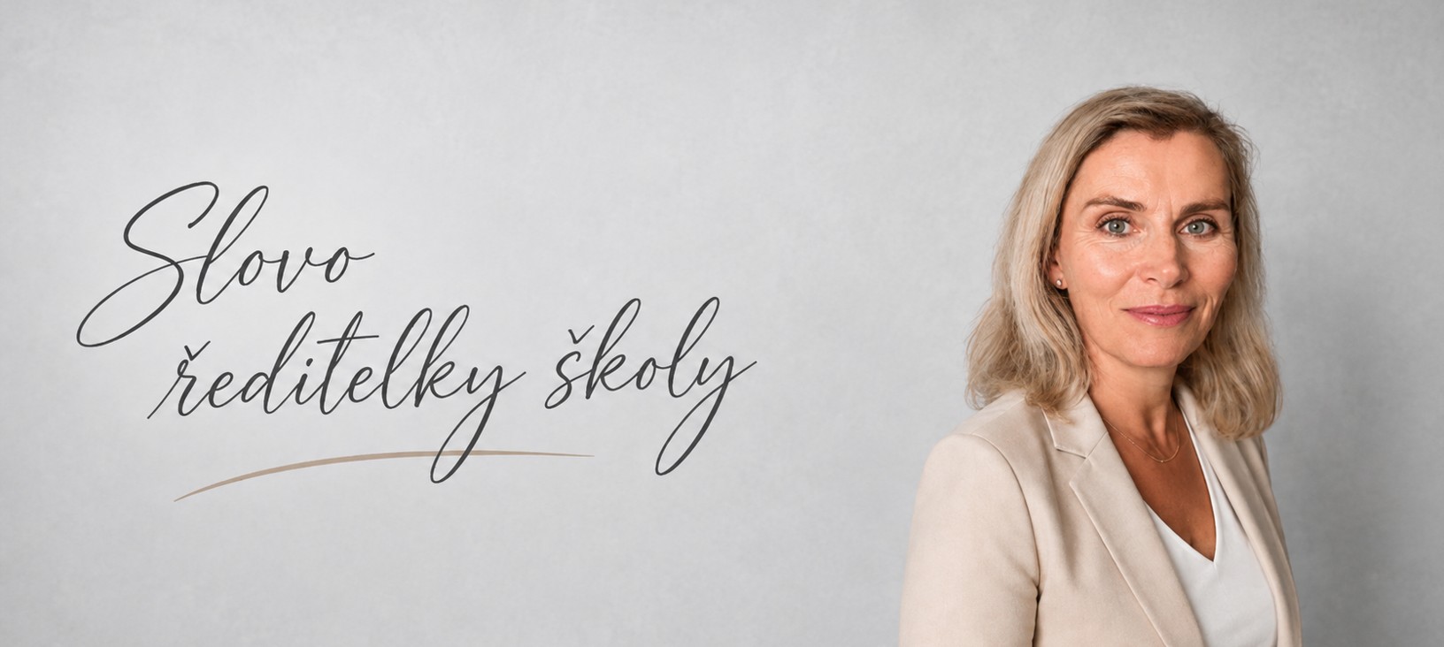 Slovo ředitelky školy